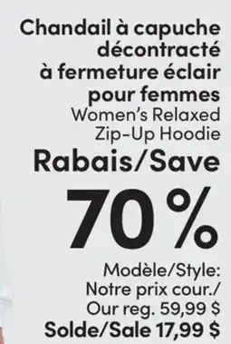 L'équipeur Women's Relaxed Zip-Up Hoodie offer