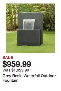 Wayfair Grey Resin Waterfall Outdoor Fountain offer