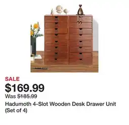 Wayfair Hadumoth 4-Slot Wooden Desk Drawer Unit (Set of 4) offer