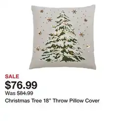 Wayfair Christmas Tree 18 Throw Pillow Cover offer