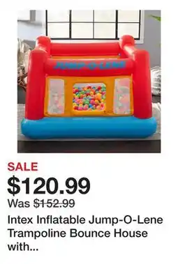 Wayfair Intex Inflatable Jump-O-Lene Trampoline Bounce House with Crawl-Thru Door & Net offer