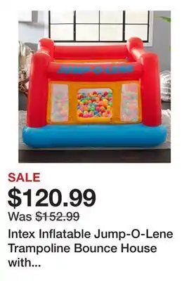 Wayfair Intex Inflatable Jump-O-Lene Trampoline Bounce House with Crawl-Thru Door & Net offer