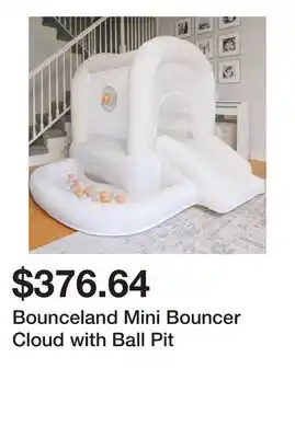 Wayfair Bounceland Mini Bouncer Cloud with Ball Pit offer