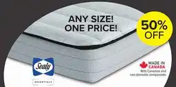 Leon's Sealy Essentials Evan II Medium Queen Mattress offer