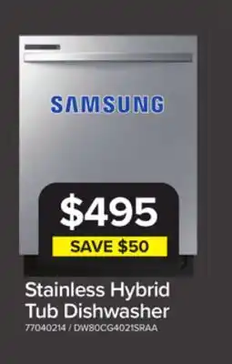 Leon's Samsung Stainless Steel Dishwasher - DW80CG4021SRAA offer