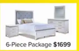 Leon's Reflections 6 - Piece Queen Bedroom Package - White offer