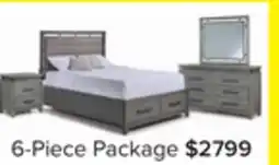 Leon's Chelsea 6-Piece King Storage Bed - Grey offer