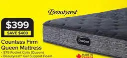 Leon's Beautyrest Countess Tight Top Firm Queen Mattress offer