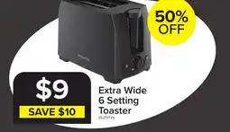Leon's 2-Slice Extra Wide Slot Toaster - Black offer