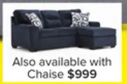 Leon's Mackay Chaise Sofa - Blue offer
