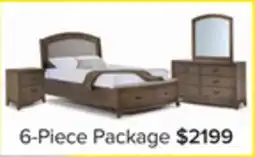 Leon's Camelot 6 - Piece Queen Storage Bedroom Package - Burnished Beige offer