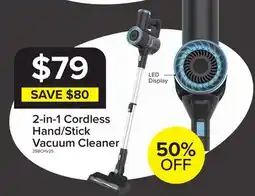 Leon's 2-IN-1 Cordless Hand/Stick Vacuum Cleaner - Grey, Blue offer