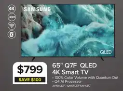 Leon's Samsung 65 4K Smart Q7F QLED TV - QN65Q7FAAFXZC offer