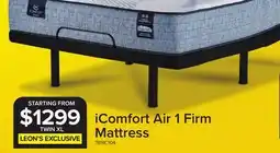 Leon's iComfort Air 1 Firm Mattress offer