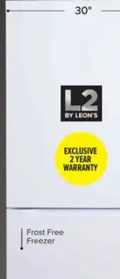 Leon's L2 29.5 18.7 Cu. Ft. White Bottom-Freezer Refrigerator - LRB19B5AWWC offer
