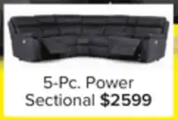 Leon's Haven 5-Piece Dual Power Reclining Sectional - Grey offer