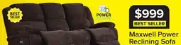 Leon's Maxwell Power Reclining Sofa - Brown offer
