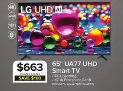 Leon's 65 UA77 UHD Smart TV offer