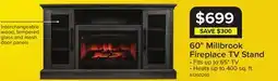 Leon's 60 Millbrook Fireplace TV Stand offer