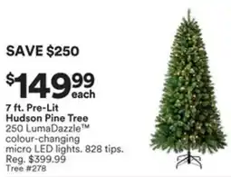 Michaels Pre-Lit Hudson Pine Tree offer