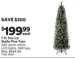 Michaels Pre-Lit Stella Pine Tree offer
