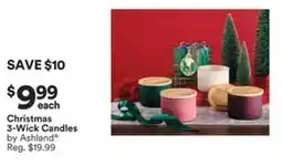 Michaels Christmas 3-Wick Candles offer