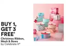 Michaels Christmas Ribbon, Mesh & Bows offer