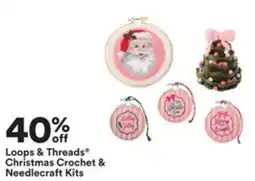 Michaels Loops & Threads* Christmas Crochet & Needlecraft Kits offer