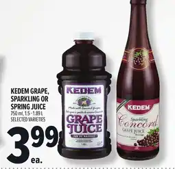 Metro KEDEM GRAPE, SPARKLING OR SPRING JUICE offer