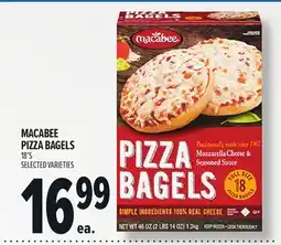Metro MACABEE PIZZA BAGELS offer
