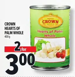 Metro CROWN HEARTS OF PALM WHOLE offer