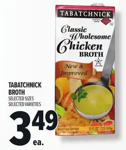 Metro TABATCHNICK BROTH offer