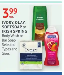 IDA Pharmacy IVORY, OLAY, SOFTSOAP or IRISH SPRING offer