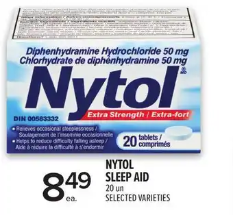 Metro NYTOL SLEEP AID offer