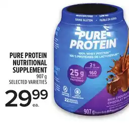 Metro PURE PROTEIN NUTRITIONAL SUPPLEMENT offer