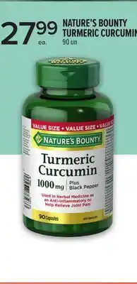Metro NATURE'S BOUNTY TURMERIC CURCUMIN offer