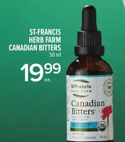 Metro ST-FRANCIS HERB FARM CANADIAN BITTERS offer