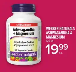 Metro WEBBER NATURALS ASHWAGANDHA & MAGNESIUM offer