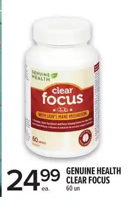 Metro GENUINE HEALTH CLEAR FOCUS offer