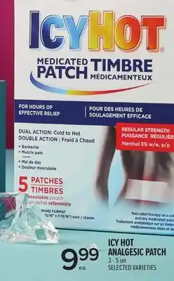 Metro ICY HOT ANALGESIC PATCH offer