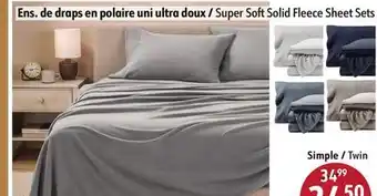 Sushi Shop Super Soft Solid Fleece Sheet Sets offer