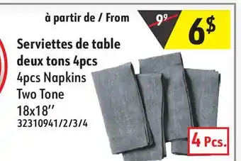 Sushi Shop 4pcs Napkins Two Tone offer