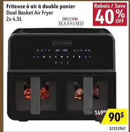Sushi Shop MASSIMO Dual Basket Air Fryer offer