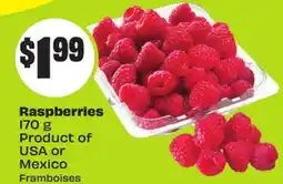 FreshCo Raspberries 170 g Product of USA or Mexico offer