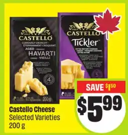 FreshCo Castello Cheese Selected Varieties 200 g offer