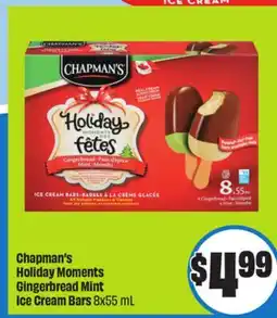 FreshCo Chapman's Holiday Moments Gingerbread Mint Ice Cream Bars 8x55 mL offer