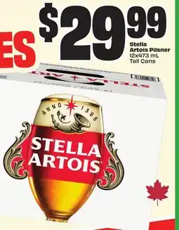 FreshCo Stella Artois Pilsner 12x473 mL Tall Cans offer