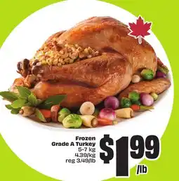 FreshCo Frozen Grade A Turkey 5-7 kg 4.39/kg offer