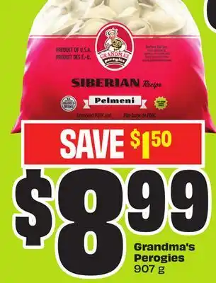 FreshCo Grandma's Perogies 907g offer
