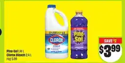 FreshCo Pine-Sol 1.4L, Clorox Bleach 20.4L offer